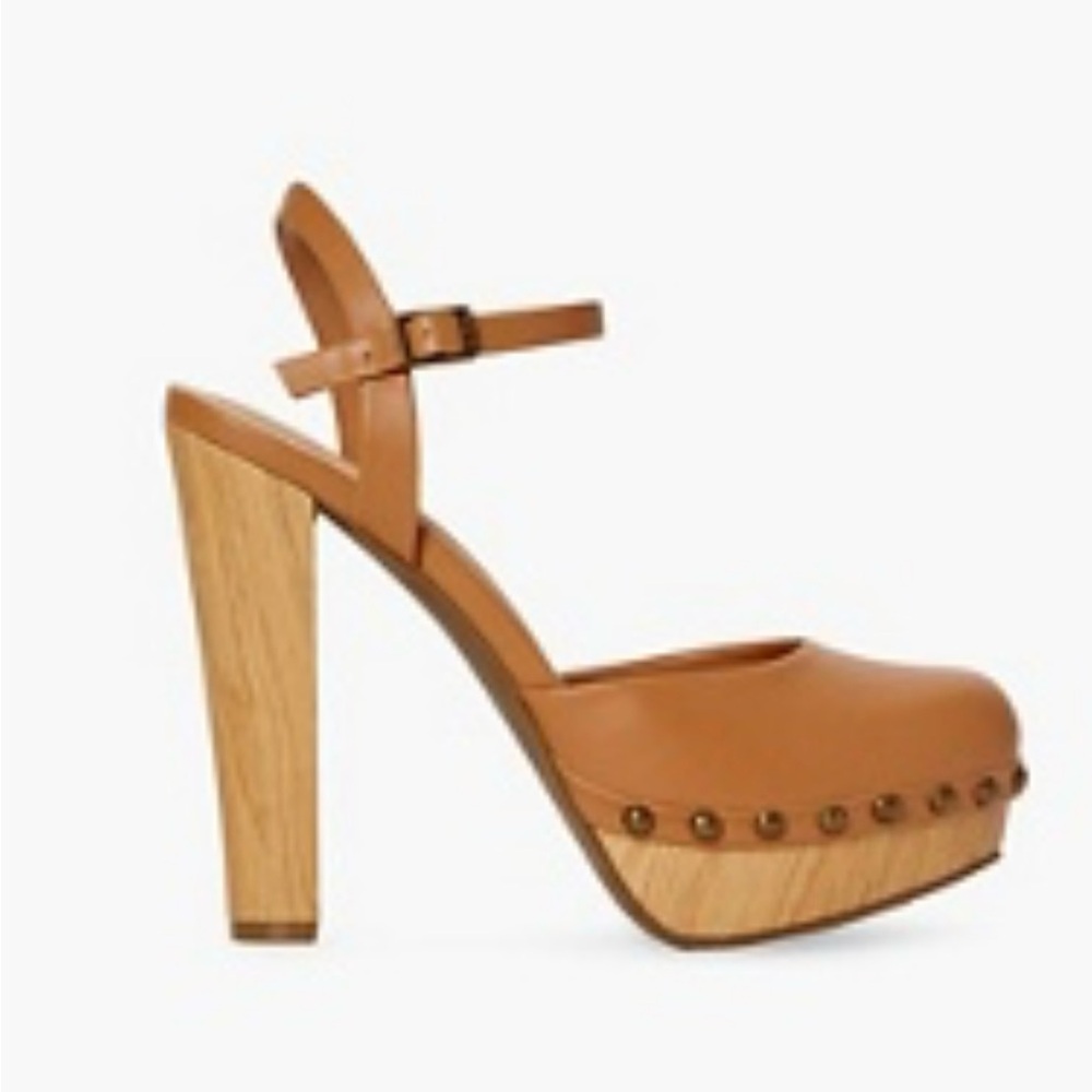 NIB. Shoedazzle Maya ankle strap pump in camel
